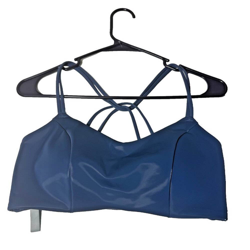 VSX Elevate™ Liquid Shine Stretch-Comfort Sports Bra, Midnight Sea Size Medium